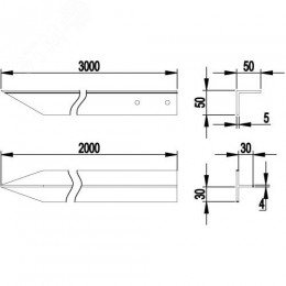 Заземлитель вертикальный из уголка 50х50х5 мм 3м