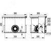 Колодец смотровой переходной без дна для двустенных труб 335х240х255
