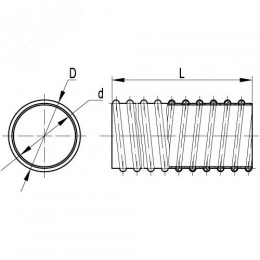 Труба армированная гибкая 10 мм (30м)