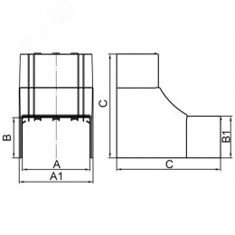 Угол внутренний неизменяемый 80х60мм 90 градусов NIA In-liner