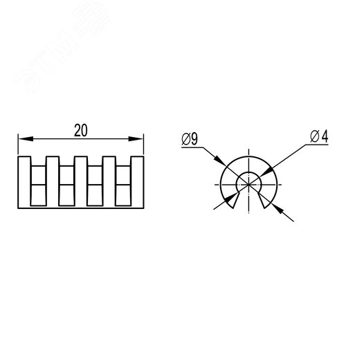 Держатель для крышки (для диаметра проволоки 4 мм)