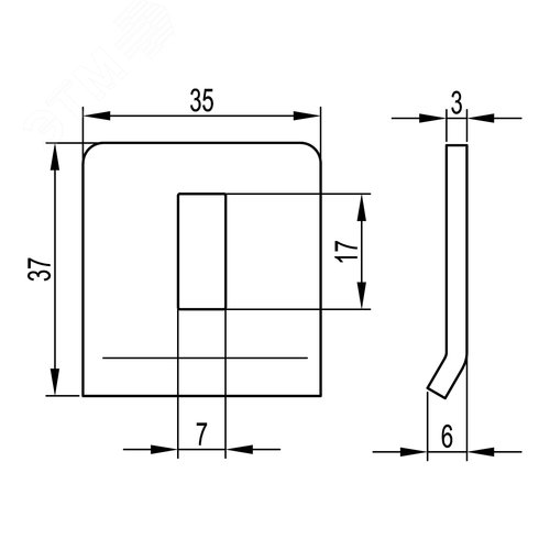 Прижим лотка лестничного