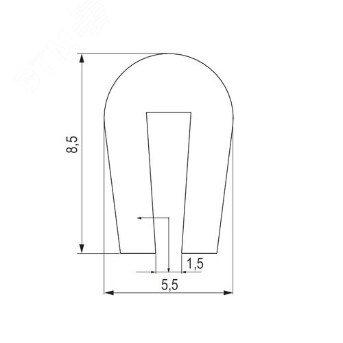 Профиль для защиты кромок лотка