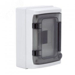 Щит распределительный навесной ЩРн-П-4 IP65 пластиковый прозрачная дверь серый