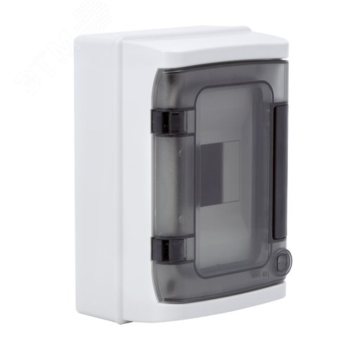 Щит распределительный навесной ЩРн-П-4 IP65 пластиковый прозрачная дверь серый