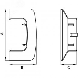 Ввод в стену 110х50 IN-Liner Front