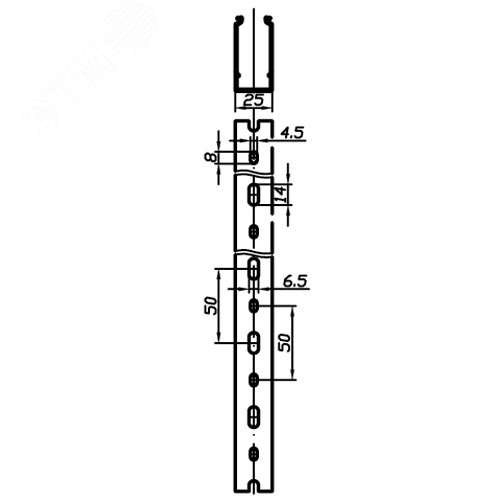 Короб перфорированный RL6 25x40 серый QUADRO