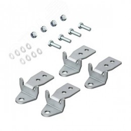 Кронштейны для настенного крепления с удлиненными болтами и гайкой самофиксации для навесных и      клеммных корпусов, 4 шт.