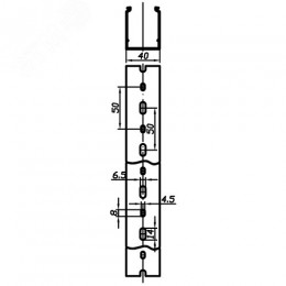 Короб перфорированный RL12 40x100 серый QUADRO