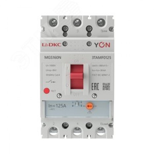 Выключатель автоматический YON MGS160 3P 100-125 A 36 kA