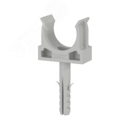 Держатель для труб 20 мм в комплекте с защелкой и дюбелем