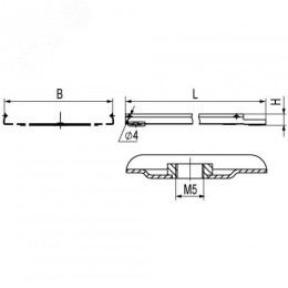 Крышка на лоток 300 мм L=3000мм с заземлением