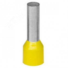 Наконечник-гильза 70-21мм с изолированным фланцем,  желтый
