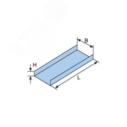 Лоток неперфорированный 100х100х3000