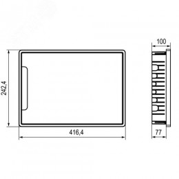 Щиток 18 мод встраиваемый FRAME ЩРв-П-18, белый, с белой дверцей, с 2  шинами PEN на 8 и 10 отв. F18B1WW DKC
