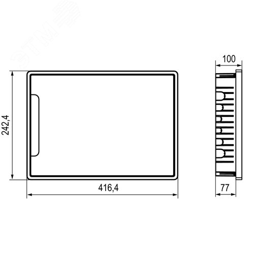 Щиток 18 мод встраиваемый FRAME ЩРв-П-18, белый, с белой дверцей, с 2  шинами PEN на 8 и 10 отв. F18B1WW DKC