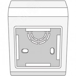 Коробка установочная PDM под 2 модуля 45X45 мм