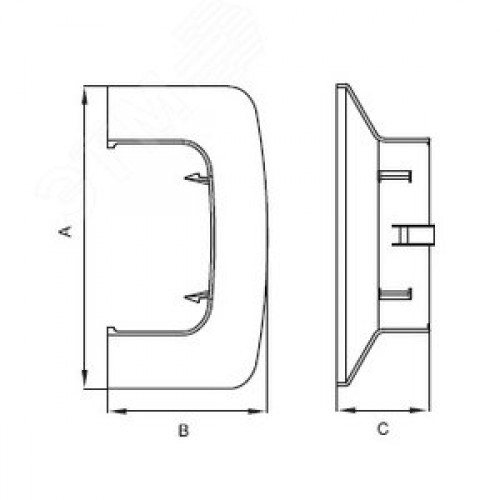 Ввод в стену 110х50 IN-Liner Front
