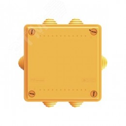 Коробка пластиковая FS с кабельными вводами и клеммниками, IP56,100х100х50мм, 5р, 450V,20A,10мм.кв