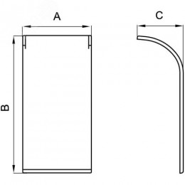 Накладка на стык 110х50 IN-Liner FRONT