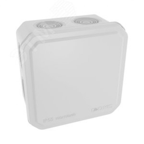 Коробка распределительная с кабельными вводами IP55 100х100х50мм (розница)