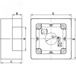 Коробка установочная PDD-N 60 универсальная на 2 модуля