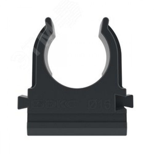 Держатель с защелкой д.16мм черный