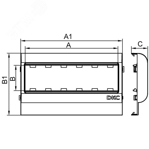 VIVA Рамка-суппорт под 6 модулей PDA-ЗDN 80