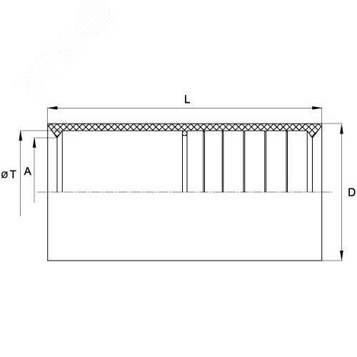 Муфта для гофрированных труб 20 мм IP40