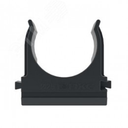 Держатель с защелкой д.25мм черный