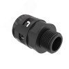 Муфта труба-коробка DN 17мм М20х1.5 полиамид черная