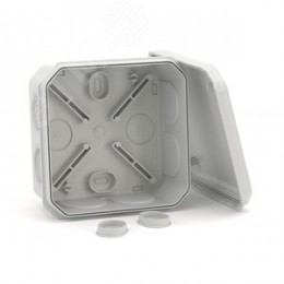 Коробка ответвительная с 8+2 кабельными вводами   д.25/20мм, IP55,85х85х40мм