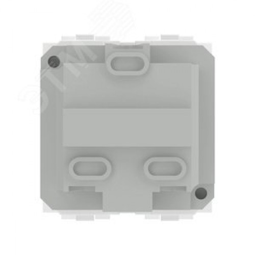 BRAVA Розетка 2 модуля с заземлением со шторками  белая