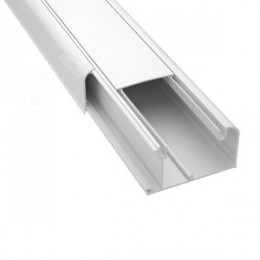 Кабель-канал 90x50 с перегородкой с боковой и фронтальной крышками IN-Liner FRONT