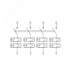 Выключатель автоматический модульный YON max типа MD125H, 10кА, 4 полюса, хар-ка C, 100А