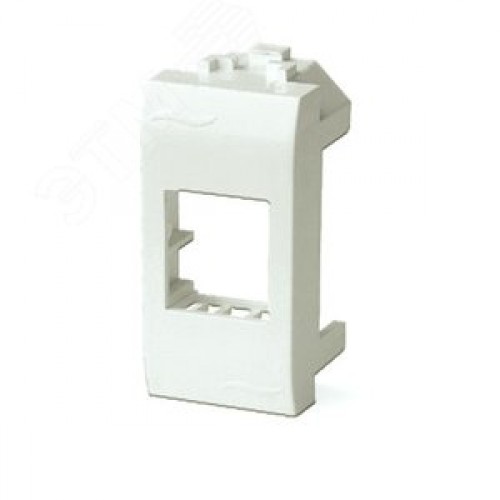 BRAVA Адаптер для информационныx разъемов KEYSTONE 1 модуль белый