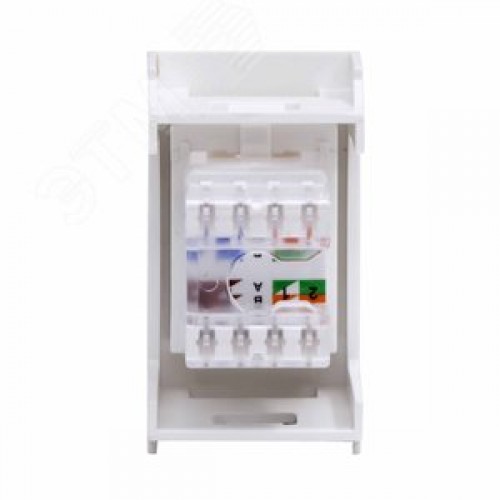 VIVA Розетка компьютерная RJ45 1 модуль категория 5е белая