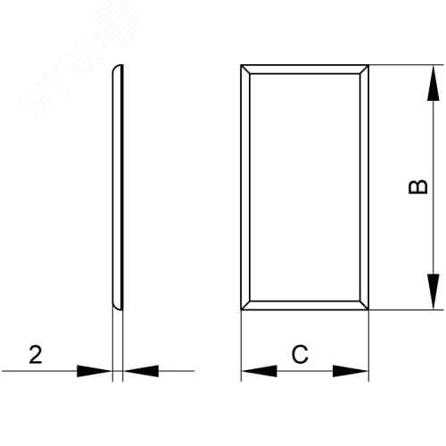 Накладка SGAN 40 на стык профиля