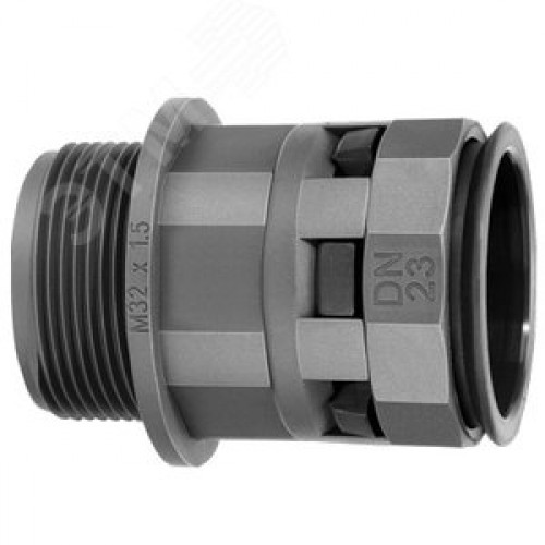 Муфта 10мм труба-коробка DN М16х1.5 полиамид черная