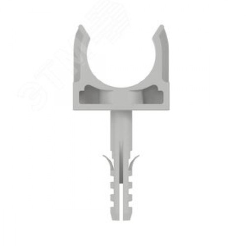 Держатель для труб 20 мм в комплекте с защелкой и дюбелем