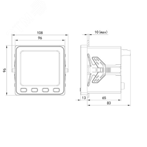 Устройство измерительное многофункциональное MMD9-E, LED-дисплей, RS-485, Modbus