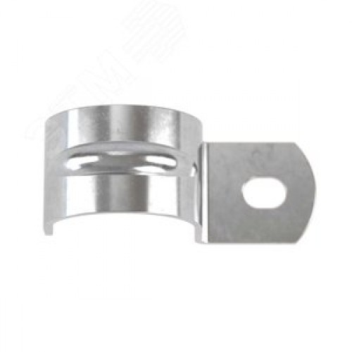 Скoбa мeтaлличeскaя 19мм oднoлaпкoвaя oцинкoвaннaя