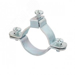 Хомут заземления труб 63-2 мм оцинкованная сталь