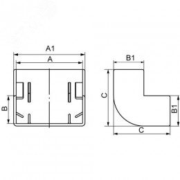 Угол внешний AEM 40x17 In-liner
