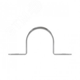 Скоба металлическая 26мм двухлапковая оцинкованная