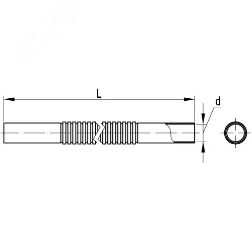 Муфта гибкая труба-труба 20 мм IP64