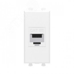 Avanti Компьютерная розетка RJ-45 без шторки      модульная кат.5е экранированная Белое облако 1    модуль