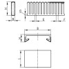 Короб перфорированный RL75 15x60 серый QUADRO