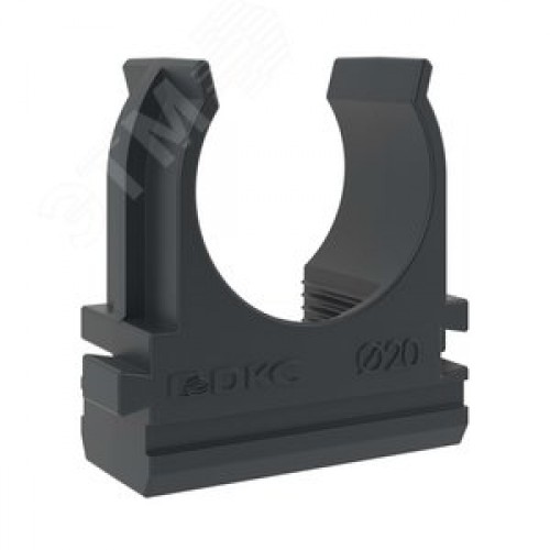 Держатель с защелкой д.20мм черный