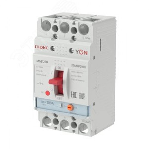 Выключатель автоматический YON MGS125 3P 80-100 A 18 kA